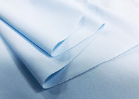 tela 100% de la camisa del poliéster 130GSM con color azul claro de los trabajadores del estiramiento