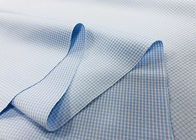 Deformación 100% de la tela de la camisa del poliéster que hace punto claramente para los controles azules del trabajador