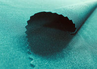 Tela el 84% de nylon flexible de Spandex para el color verde 210GSM del pavo real del traje de baño