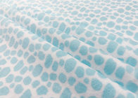 estampado leopardo azul material 100% del paño grueso y suave de la tela del terciopelo del poliéster 210GSM