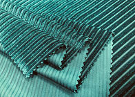 tela suave de la pana del poliéster de 200GSM el 93%/tela de tapicería verde oscuro de la pana del vestido