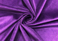 tela púrpura elástica de la pana 200GSM para el poliéster de los accesorios el 94% de los pantalones
