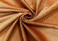 Peso de moda 230GSM del color ocre de la tela de tapicería de la pana del poliéster