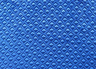 200GSM grabó en relieve el azul prusiano de la tela del terciopelo/de la tela de tapicería del terciopelo del poliéster del sofá
