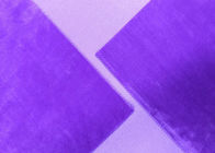 La tela elástica del terciopelo del super suave del poliéster del 92% para los juguetes se dirige la violeta de la materia textil