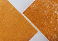tela micro del terciopelo 330GSM/naranja que hace punto de la deformación material de la ropa del terciopelo