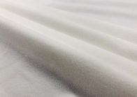 210GSM color blanco que hace punto cepillado peso de la tela el 82% de la deformación de punto del poliéster