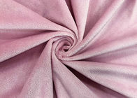anchura 100% del rosa el 160cm de la deformación del poliéster de la tela del juguete de la felpa que hace punto 190GSM