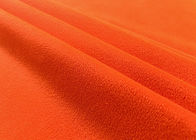 240GSM tela suave 100% del poliéster DWR para la naranja fluorescente de los accesorios