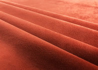 rojo de ladrillo suave de la tela del juguete de la felpa 205GSM el 100 por ciento de material del poliéster