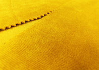 tejido de poliester micro suave 220GSM/tela amarilla ambarina del terciopelo para los accesorios de los juguetes