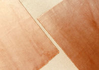 color anaranjado oscuro brillante del terciopelo 205GSM del lustre hermoso micro suave de la tela