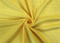 100% tela micro grabada en relieve poliéster suave del terciopelo del modelo 210GSM - amarillo