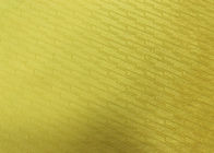 100% tela micro grabada en relieve poliéster suave del terciopelo del modelo 210GSM - amarillo