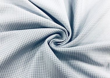 El 100 por ciento del poliéster de la camisa de la tela de gris hecho punto deformación de la guinga comprueba 130GSM