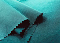 Tela el 84% de nylon flexible de Spandex para el color verde 210GSM del pavo real del traje de baño