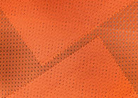 la tela de malla del poliéster 110GSM para la seguridad de tráfico de guarnición del desgaste de los deportes viste la naranja de neón
