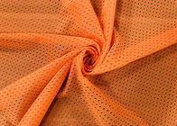la tela de malla del poliéster 110GSM para la seguridad de tráfico de guarnición del desgaste de los deportes viste la naranja de neón