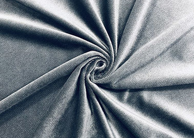 Tela Ducth catiónico del terciopelo del poliéster 200GSM para Sofa Grey Twill Color
