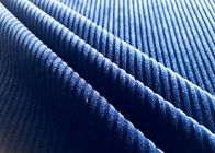 tela elástica de la pana del poliéster de 250GSM el 92% para los azules marinos de los accesorios