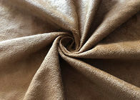 130GSM el 100 por ciento de tela cepillada poliéster del ante para la moda del color de Brown de la ropa