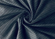 Impresión rayada 100% del calor del poliéster del negro azul 240GSM de la tela del terciopelo