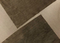 tela micro del terciopelo 210GSM para la raspa de arenque de Brown de la ropa del traje de los hombres modelada