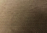 tela micro del terciopelo 210GSM para la raspa de arenque de Brown de la ropa del traje de los hombres modelada