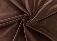 tela del terciopelo de la microfibra del poliéster de 300GSM el 90% para la materia textil casera Brown