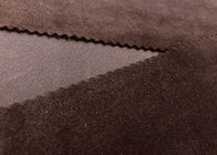 tela del terciopelo de la microfibra del poliéster de 300GSM el 90% para la materia textil casera Brown