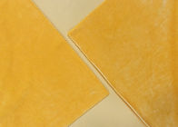 Terciopelo amarillo oscuro de la microfibra del poliéster del material 280GSM el 92% de la tela del terciopelo