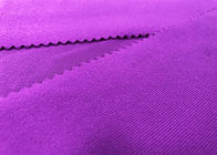 210GSM cepilló la tela de punto el 100 por ciento de poliéster para los accesorios violetas