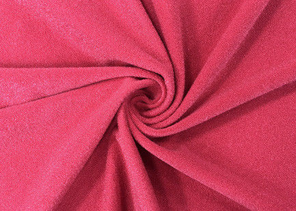 tela de punto cepillada nilón de 240GSM el 100% para el juguete que hace un color rojo más enojado