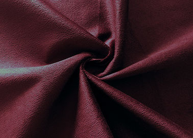 la tela de tapicería de 130GSM Microsuede/cepilló la tela del ante para la ropa Brown